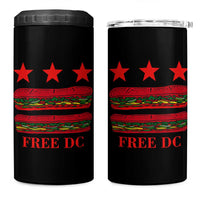 Free DC Funny Flag Parody 4 in 1 Can Cooler Tumbler Washington DC with Baguette Sandwich Twist - Wonder Print Shop