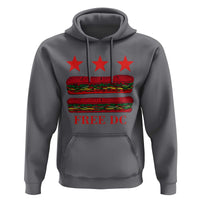 Free DC Funny Flag Parody Hoodie Washington DC with Baguette Sandwich Twist - Wonder Print Shop