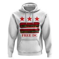 Free DC Funny Flag Parody Hoodie Washington DC with Baguette Sandwich Twist - Wonder Print Shop