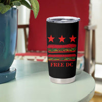 Free DC Funny Flag Parody Tumbler Cup Washington DC with Baguette Sandwich Twist - Wonder Print Shop