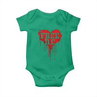 Free DC Graffiti Dripping Heart Graphic Baby Onesie Washington DC Pride Political Satire - Wonder Print Shop