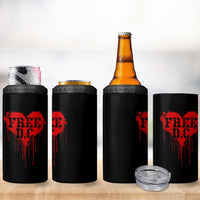Free DC Graffiti Dripping Heart Graphic 4 in 1 Can Cooler Tumbler Washington DC Pride Political Satire - Wonder Print Shop