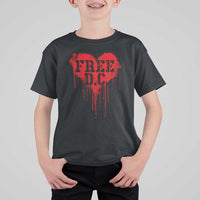 Free DC Graffiti Dripping Heart Graphic T Shirt For Kid Washington DC Pride Political Satire - Wonder Print Shop