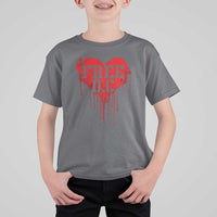 Free DC Graffiti Dripping Heart Graphic T Shirt For Kid Washington DC Pride Political Satire - Wonder Print Shop