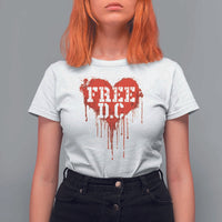 Free DC Graffiti Dripping Heart Graphic T Shirt For Women Washington DC Pride Political Satire - Wonder Print Shop