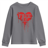 Free DC Graffiti Dripping Heart Graphic Youth Sweatshirt Washington DC Pride Political Satire - Wonder Print Shop