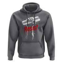 Resist with Sandwich Power Hoodie Funny Food Rebellion Political Satire - Wonder Print Shop