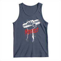 Resist with Sandwich Power Tank Top Funny Food Rebellion Political Satire - Wonder Print Shop