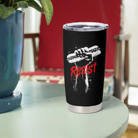 Resist with Sandwich Power Tumbler Cup Funny Food Rebellion Political Satire - Wonder Print Shop