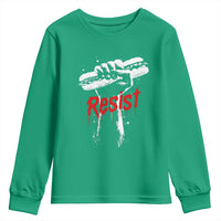 Resist with Sandwich Power Youth Sweatshirt Funny Food Rebellion Political Satire - Wonder Print Shop
