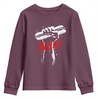 Resist with Sandwich Power Youth Sweatshirt Funny Food Rebellion Political Satire - Wonder Print Shop