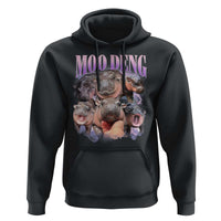 Baby Hippo Moo Deng Hoodie Funny Moo-deng Baby Pygmy Hippopotamus - Wonder Print Shop