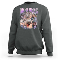 Baby Hippo Moo Deng Sweatshirt Funny Moo-deng Baby Pygmy Hippopotamus - Wonder Print Shop