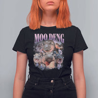 Baby Hippo Moo Deng T Shirt For Women Funny Moo-deng Baby Pygmy Hippopotamus - Wonder Print Shop