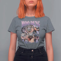 Baby Hippo Moo Deng T Shirt For Women Funny Moo-deng Baby Pygmy Hippopotamus - Wonder Print Shop