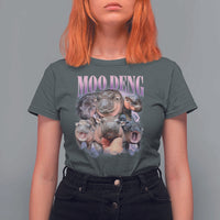 Baby Hippo Moo Deng T Shirt For Women Funny Moo-deng Baby Pygmy Hippopotamus - Wonder Print Shop