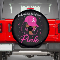 Breast Cancer Awareness Spare Tire Cover In October We Wear Pink Afro Girl