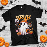 Cute Halloween Ghost Boo Sheet T Shirt Funny Bruh Trick Or Treat Candy - Wonder Print Shop