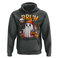 Cute Halloween Ghost Boo Sheet Hoodie Funny Bruh Trick Or Treat Candy - Wonder Print Shop