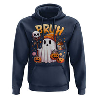 Cute Halloween Ghost Boo Sheet Hoodie Funny Bruh Trick Or Treat Candy - Wonder Print Shop
