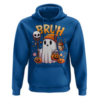 Cute Halloween Ghost Boo Sheet Hoodie Funny Bruh Trick Or Treat Candy - Wonder Print Shop