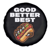 Good Better Best Chicago Football Inspirational Spare Tire Cover Funny Hot Dog and Claw Graphic - Wonder Print Shop