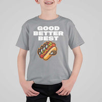 Good Better Best Chicago Football Inspirational T Shirt For Kid Funny Hot Dog and Claw Graphic - Wonder Print Shop