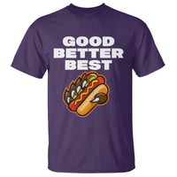 Good Better Best Chicago Football Inspirational T Shirt Funny Hot Dog and Claw Graphic - Wonder Print Shop