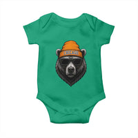 Cool Bear Chicago Graphic Baby Onesie Retro Vibe City Pride Beanie and Sunglasses - Wonder Print Shop