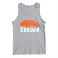 Chicago Skyline Football Graphic Tank Top Bold Windy City Fan Art for Game Days - Wonder Print Shop