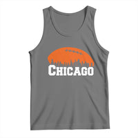 Chicago Skyline Football Graphic Tank Top Bold Windy City Fan Art for Game Days - Wonder Print Shop