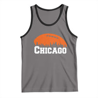 Chicago Skyline Football Graphic Tank Top Bold Windy City Fan Art for Game Days - Wonder Print Shop