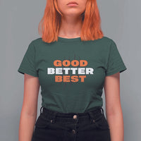 Good Better Best Chicago Football Inspirational T Shirt For Women Fierce Bears Claw Graphic for Fan - Wonder Print Shop