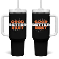 Good Better Best Chicago Football Inspirational Tumbler With Handle Fierce Bears Claw Graphic for Fan TS02