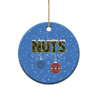Couple Christmas Ceramic Ornament Funny Nuts Xmas Chestnuts - Wonder Print Shop