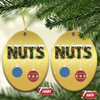 Christmas Couples Christmas Ornament Chestnuts Xmas Matching Family Funny Nuts - Wonder Print Shop