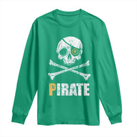 Funny Pirate Pi Cryptocurrency Long Sleeve Shirt Crypto Coins Blockchain Mining - Wonder Print Shop