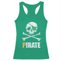 Funny Pirate Pi Cryptocurrency Racerback Tank Top Crypto Coins Blockchain Mining - Wonder Print Shop
