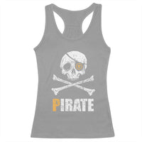 Funny Pirate Pi Cryptocurrency Racerback Tank Top Crypto Coins Blockchain Mining - Wonder Print Shop