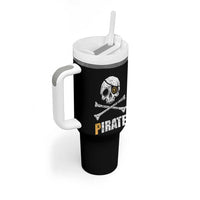 Funny Pirate Pi Cryptocurrency Tumbler With Handle Crypto Coins Blockchain Mining - Wonder Print Shop