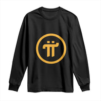 Pi Cryptocurrency Long Sleeve Shirt Crypto Coins Network - Wonder Print Shop
