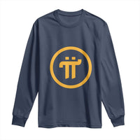 Pi Cryptocurrency Long Sleeve Shirt Crypto Coins Network - Wonder Print Shop