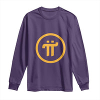 Pi Cryptocurrency Long Sleeve Shirt Crypto Coins Network - Wonder Print Shop
