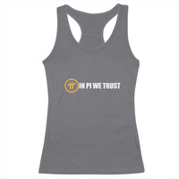 In Pi We Trust Cryptocurrency Racerback Tank Top Crypto Coins Blockchain Mining - Wonder Print Shop