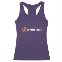 In Pi We Trust Cryptocurrency Racerback Tank Top Crypto Coins Blockchain Mining - Wonder Print Shop