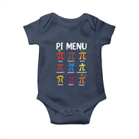Funny Number Pi Baby Onesie Pi Menu 3.14 Pi Symbol - Math Teacher Happy Pi Day - Wonder Print Shop