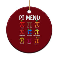 Funny Number Pi Ceramic Ornament Pi Menu 3.14 Pi Symbol - Math Teacher Happy Pi Day - Wonder Print Shop