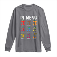 Funny Number Pi Long Sleeve Shirt Pi Menu 3.14 Pi Symbol - Math Teacher Happy Pi Day - Wonder Print Shop