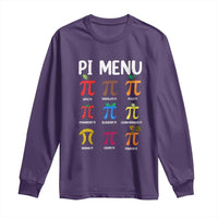 Funny Number Pi Long Sleeve Shirt Pi Menu 3.14 Pi Symbol - Math Teacher Happy Pi Day - Wonder Print Shop