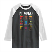 Funny Number Pi Raglan Shirt Pi Menu 3.14 Pi Symbol - Math Teacher Happy Pi Day - Wonder Print Shop